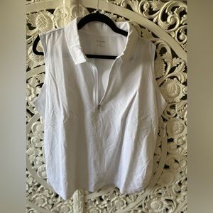 NWT White sleeveless top